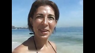 Busty mature wife – vacation sex