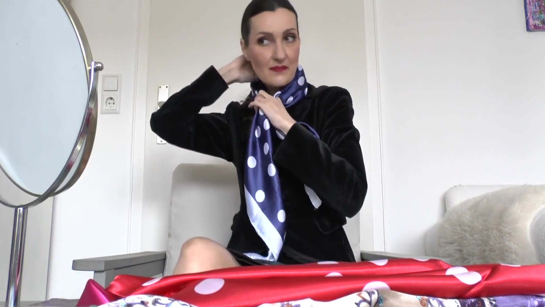 5 New Satin Scarves